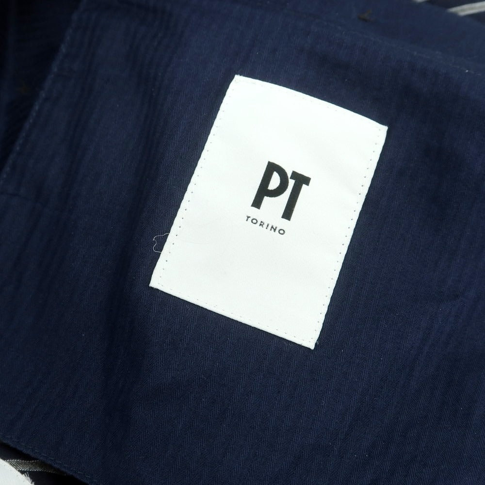 【中古】ピーティートリノ PT TORINO ストレッチウール ドレススラックスパンツ グレイッシュダークブラウン【 44 】【 状態ランクA 】【 メンズ 】