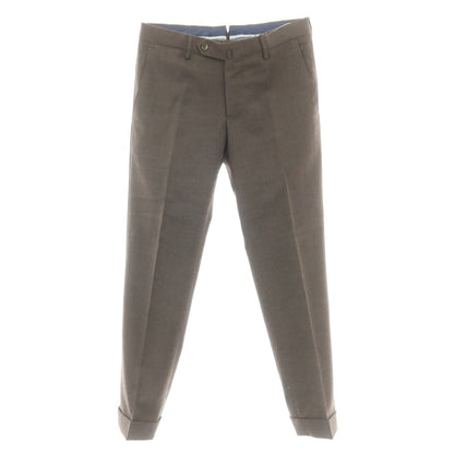 【中古】ピーティートリノ PT TORINO ストレッチウール ドレススラックスパンツ グレーブラウン【 44 】【 状態ランクA 】【 メンズ 】