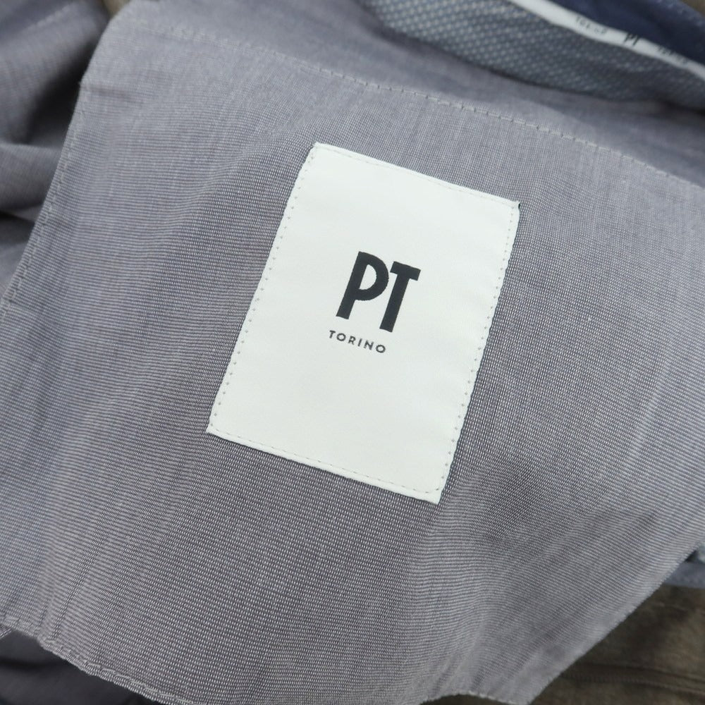 【中古】ピーティートリノ PT TORINO ストレッチウール ドレススラックスパンツ グレーブラウン【 44 】【 状態ランクA 】【 メンズ 】