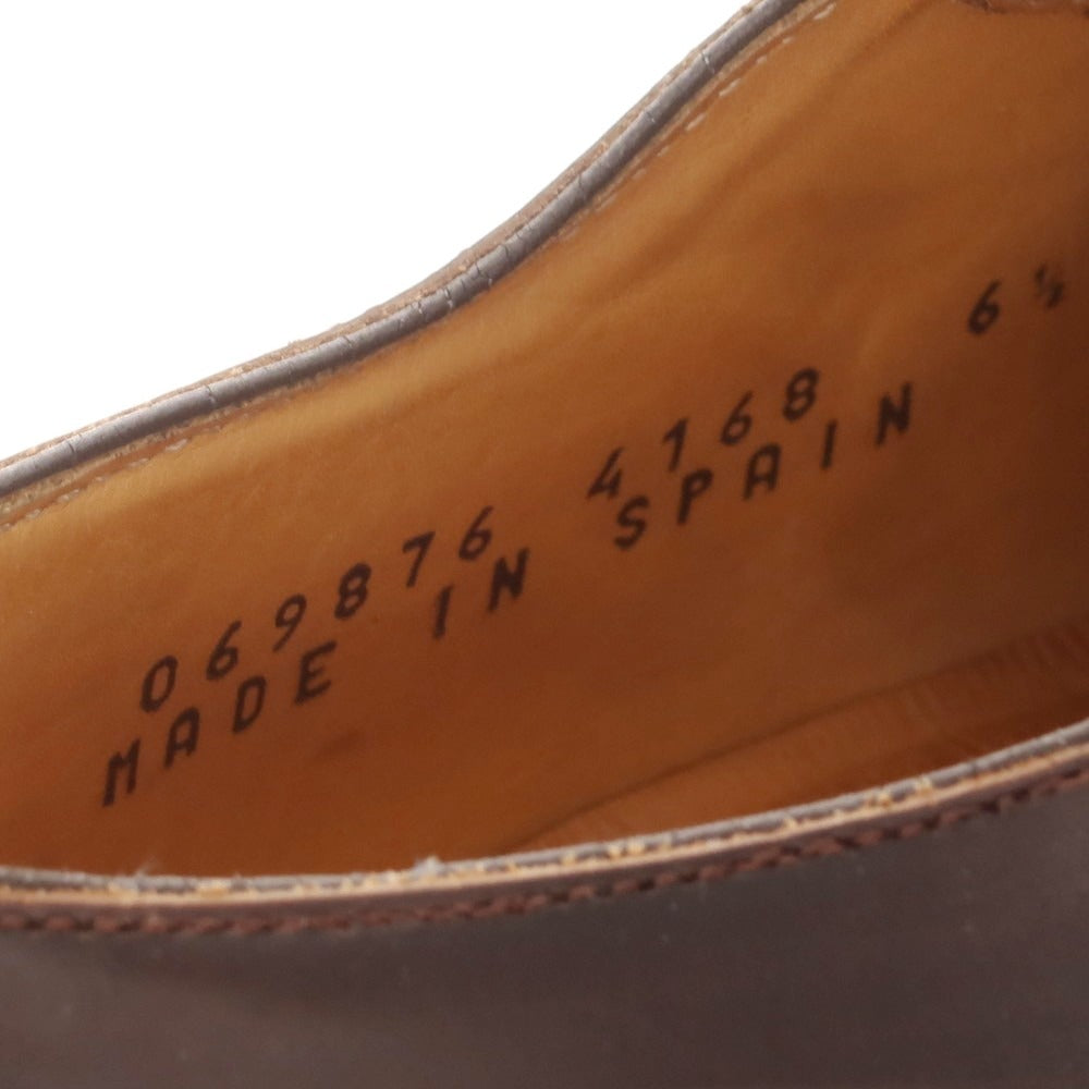 【中古】バーウィック BERWICK Uチップ ドレスシューズ ダークブラウン【 6 1/2 】【 状態ランクC 】【 メンズ 】