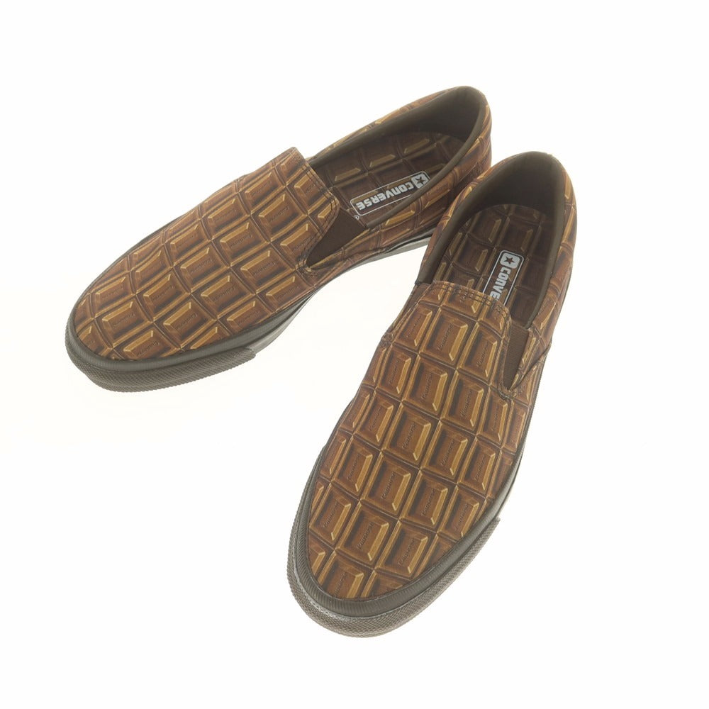 【中古】【未使用】コンバース CONVERSE SKIDGRIP OYATSU SLIP-ON スニーカー ブラウン【 26.5cm 】【 状態ランクS 】【 メンズ 】
