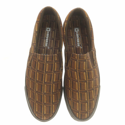 【中古】【未使用】コンバース CONVERSE SKIDGRIP OYATSU SLIP-ON スニーカー ブラウン【 26.5cm 】【 状態ランクS 】【 メンズ 】