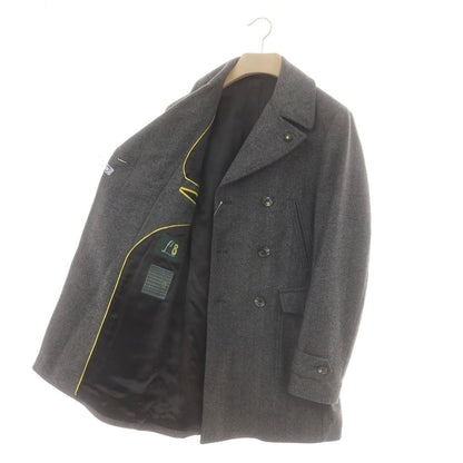 【中古】ロット L8 ウールポリエステル ポロコート グレー【 48 】【 状態ランクB 】【 メンズ 】