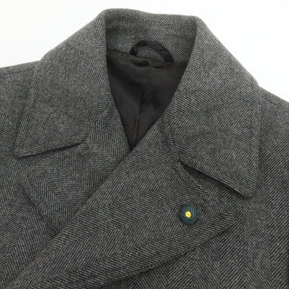 【中古】ロット L8 ウールポリエステル ポロコート グレー【 48 】【 状態ランクB 】【 メンズ 】