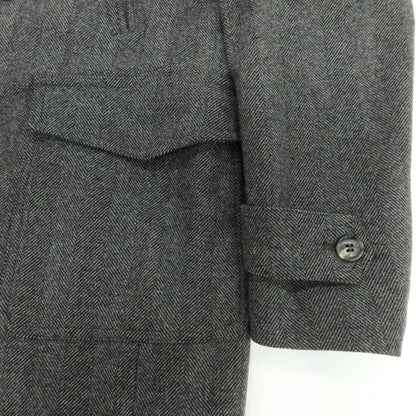 【中古】ロット L8 ウールポリエステル ポロコート グレー【 48 】【 状態ランクB 】【 メンズ 】