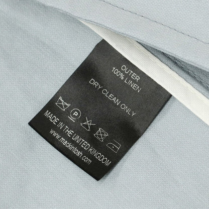 【中古】マッキントッシュ Mackintosh リネン シャンブレー ステンカラーコート ライトブルー【 34 】【 状態ランクB 】【 メンズ 】