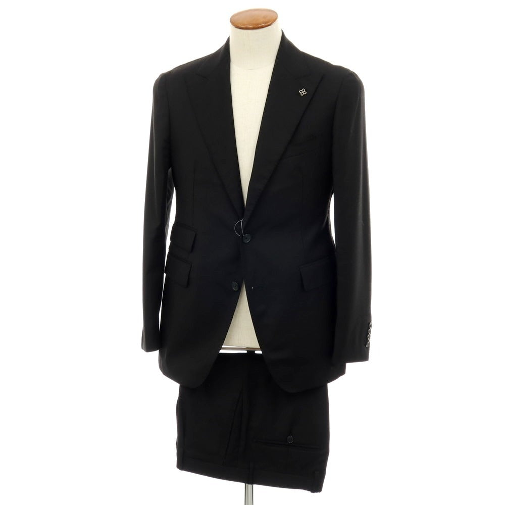 【中古】タリアトーレ TAGLIATORE Brilla per il gusto別注 ウール 2つボタンスーツ ブラック【サイズ48】【 状態ランクC 】【 メンズ 】