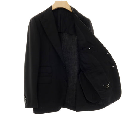 【中古】タリアトーレ TAGLIATORE Brilla per il gusto別注 ウール 2つボタンスーツ ブラック【サイズ48】【 状態ランクC 】【 メンズ 】