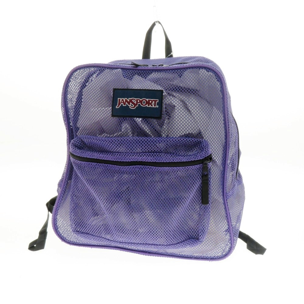 【中古】ジャンスポーツ JANSPORT メッシュポリエステル バックパック・リュック パープル【 状態ランクB 】【 メンズ 】