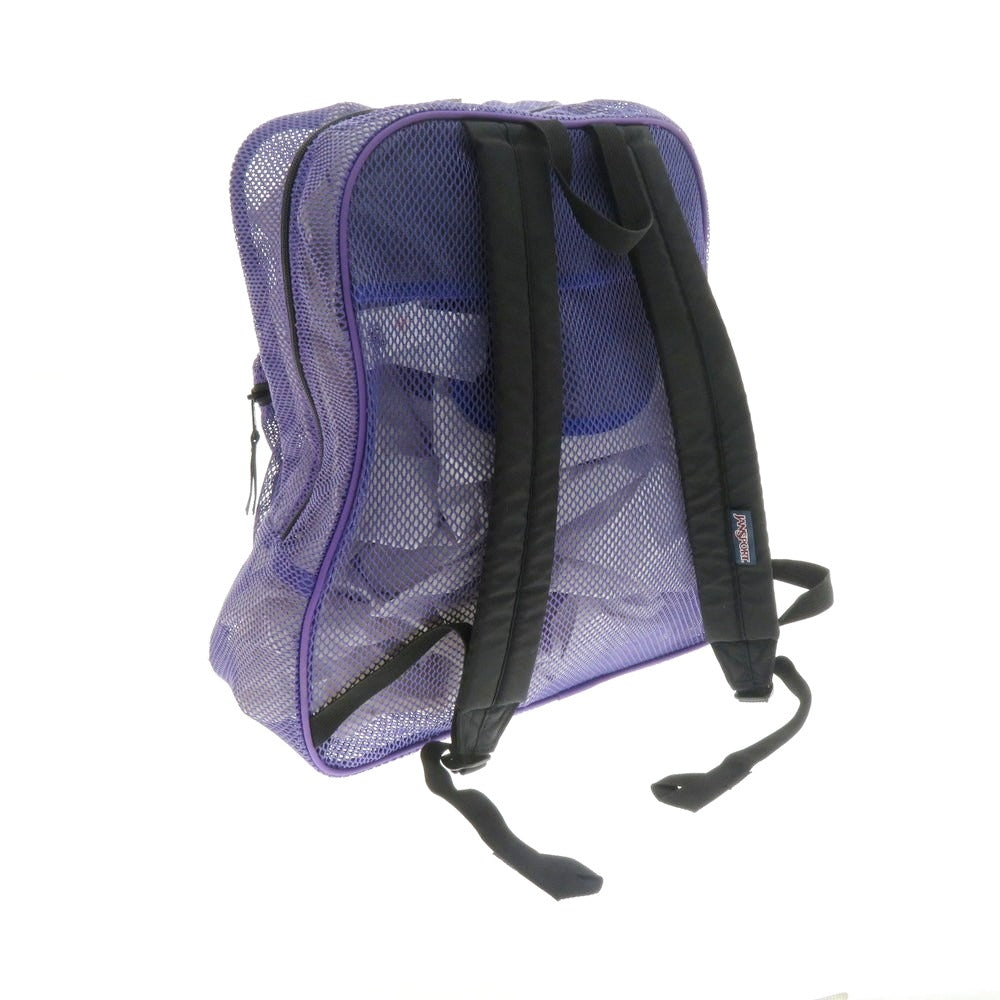 【中古】ジャンスポーツ JANSPORT メッシュポリエステル バックパック・リュック パープル【 状態ランクB 】【 メンズ 】