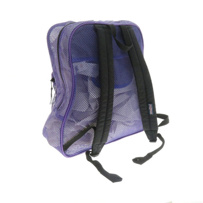 【中古】ジャンスポーツ JANSPORT メッシュポリエステル バックパック・リュック パープル【 状態ランクB 】【 メンズ 】