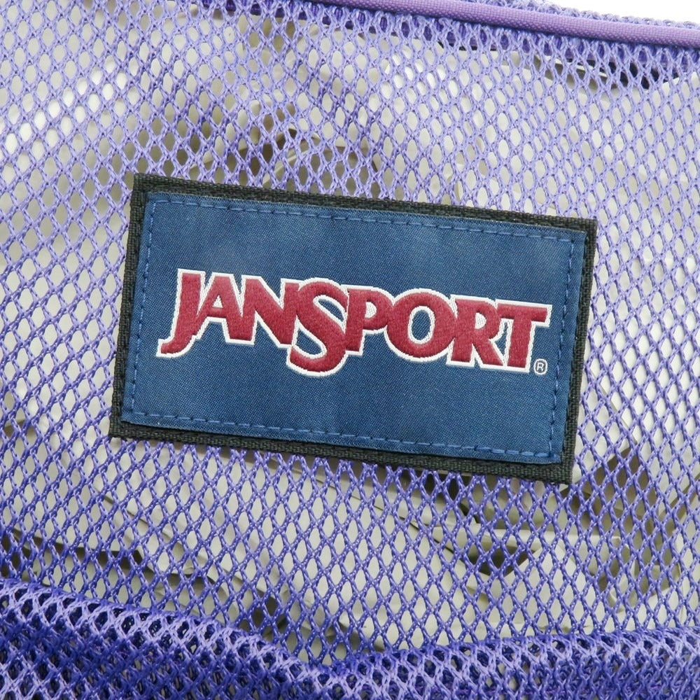 【中古】ジャンスポーツ JANSPORT メッシュポリエステル バックパック・リュック パープル【 状態ランクB 】【 メンズ 】