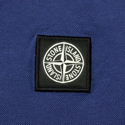 【中古】ストーンアイランド STONE ISLAND コットン 半袖ポロシャツ ネイビー【 L 】【 状態ランクC 】【 メンズ 】