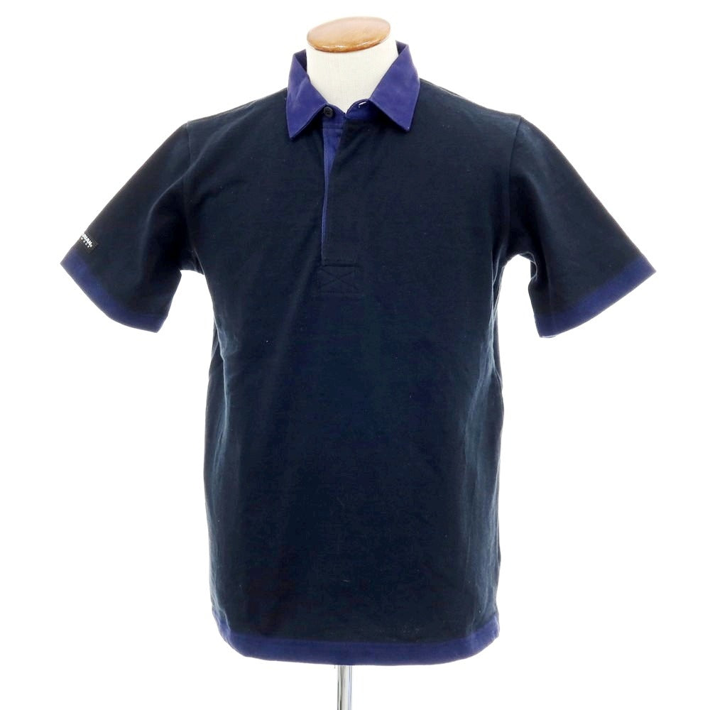 【中古】バーバリアン Barbarian ヘビーオンスコットン 半袖ポロシャツ ネイビー【 M 】【 状態ランクC 】【 メンズ 】