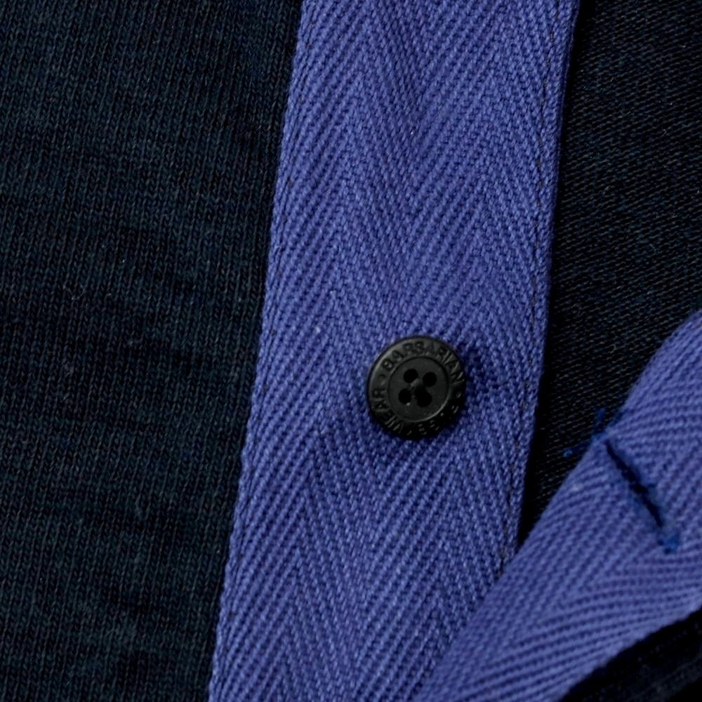 【中古】バーバリアン Barbarian ヘビーオンスコットン 半袖ポロシャツ ネイビー【 M 】【 状態ランクC 】【 メンズ 】
