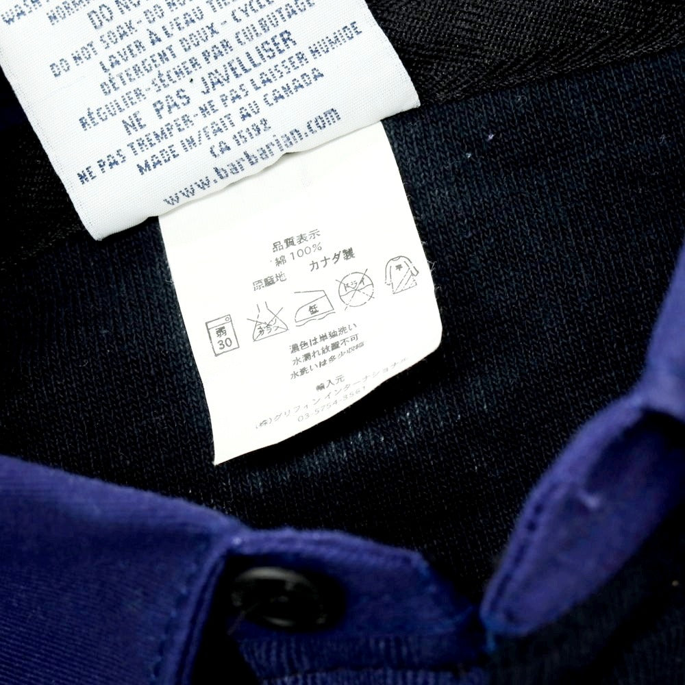 【中古】バーバリアン Barbarian ヘビーオンスコットン 半袖ポロシャツ ネイビー【 M 】【 状態ランクC 】【 メンズ 】