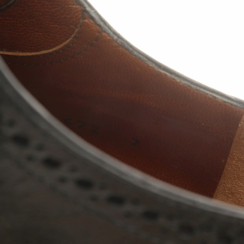 【中古】フラテッリ ロセッティ FRATELLI ROSSETTI セミブローグ ドレスシューズ ブラック【 7 】【 状態ランクA 】【 メンズ 】