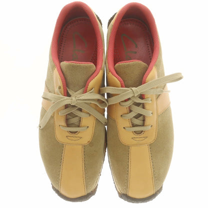 【中古】クラークス Clarks スエード スニーカー ベージュ【 US8 】【 状態ランクC 】【 メンズ 】