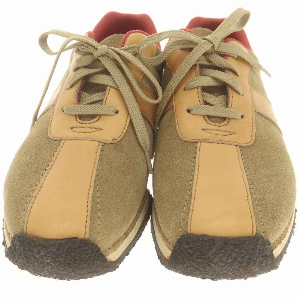 【中古】クラークス Clarks スエード スニーカー ベージュ【 US8 】【 状態ランクC 】【 メンズ 】