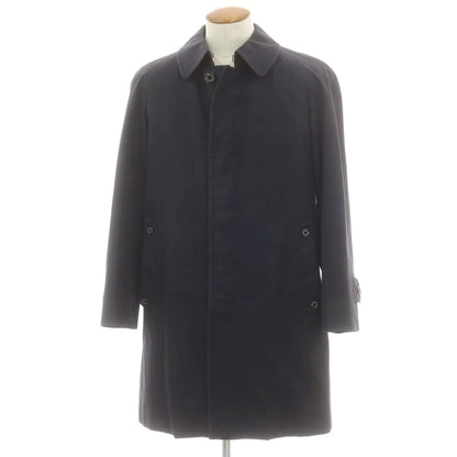 【中古】マッキントッシュ ロンドン MACKINTOSH LONDON ポリウレタンコーティングコットン ステンカラーコート ネイビー【 M 】【 状態ランクC 】【 メンズ 】