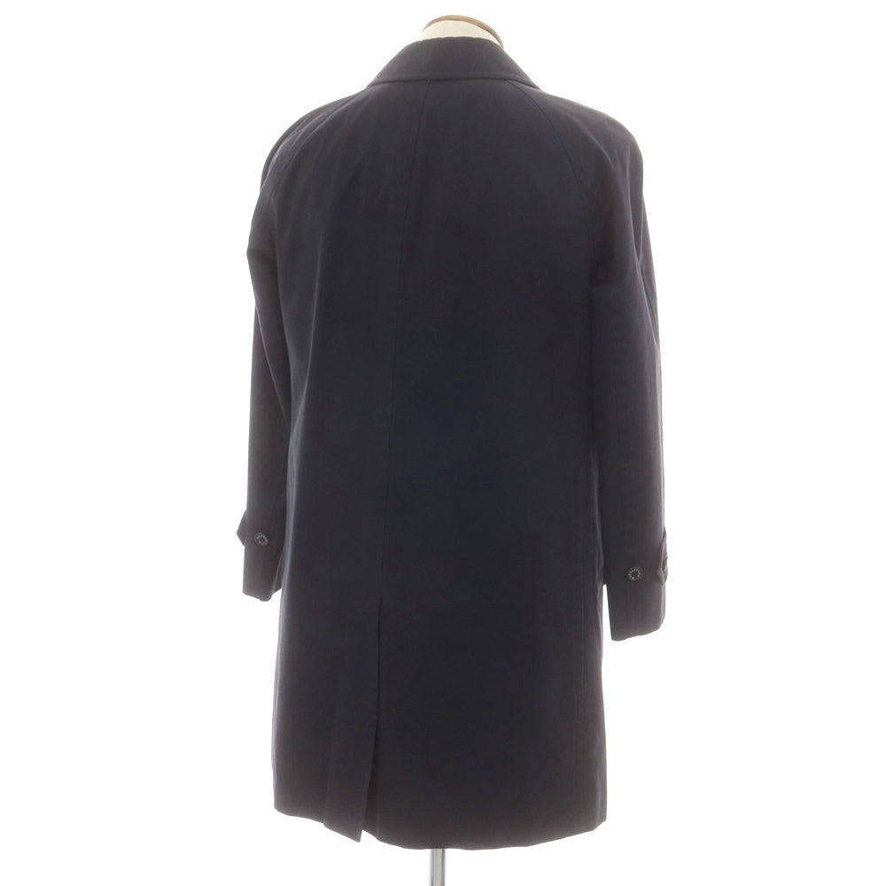 【中古】マッキントッシュ ロンドン MACKINTOSH LONDON ポリウレタンコーティングコットン ステンカラーコート ネイビー【 M 】【 状態ランクC 】【 メンズ 】