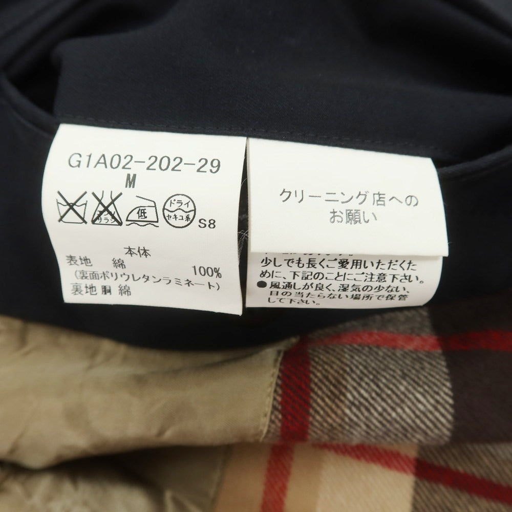 【中古】マッキントッシュ ロンドン MACKINTOSH LONDON ポリウレタンコーティングコットン ステンカラーコート ネイビー【 M 】【 状態ランクC 】【 メンズ 】