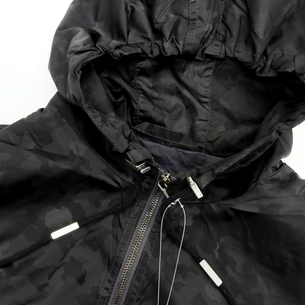 【中古】イレブンティ eleventy ナイロン カモフラ ダブルジップ フーデッドブルゾン グレー【 S 】【 状態ランクC 】【 メンズ 】