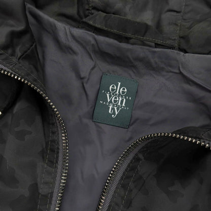 【中古】イレブンティ eleventy ナイロン カモフラ ダブルジップ フーデッドブルゾン グレー【 S 】【 状態ランクC 】【 メンズ 】