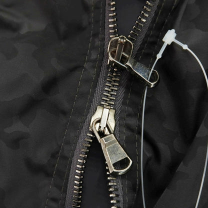 【中古】イレブンティ eleventy ナイロン カモフラ ダブルジップ フーデッドブルゾン グレー【 S 】【 状態ランクC 】【 メンズ 】