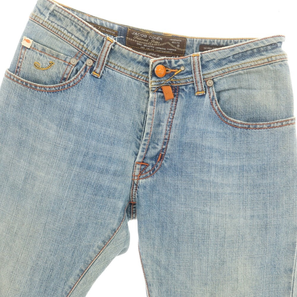 【中古】ヤコブコーエン JACOB COHEN J622 コットン ジーンズ デニムパンツ ライトブルー【 32 】【 状態ランクD 】【 メンズ 】