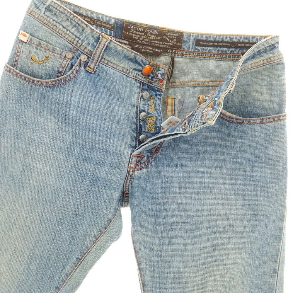 【中古】ヤコブコーエン JACOB COHEN J622 コットン ジーンズ デニムパンツ ライトブルー【 32 】【 状態ランクD 】【 メンズ 】