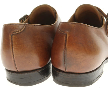 【中古】クロケットアンドジョーンズ CROCKETT&amp;JONES BURGHLEY ダブルモンク ドレスシューズ ブラウン【 7EE 】【 状態ランクC 】【 メンズ 】