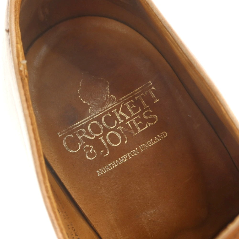 【中古】クロケットアンドジョーンズ CROCKETT&amp;JONES BURGHLEY ダブルモンク ドレスシューズ ブラウン【 7EE 】【 状態ランクC 】【 メンズ 】