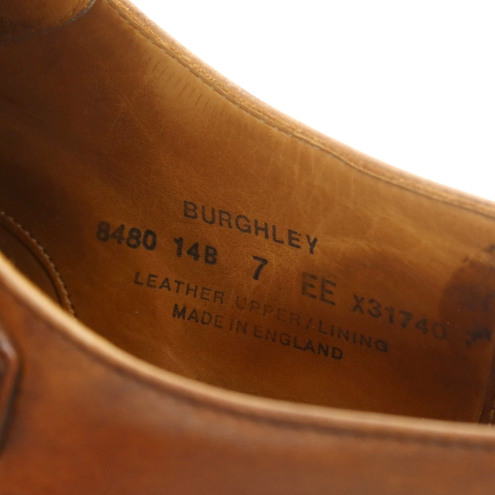 【中古】クロケットアンドジョーンズ CROCKETT&amp;JONES BURGHLEY ダブルモンク ドレスシューズ ブラウン【 7EE 】【 状態ランクC 】【 メンズ 】