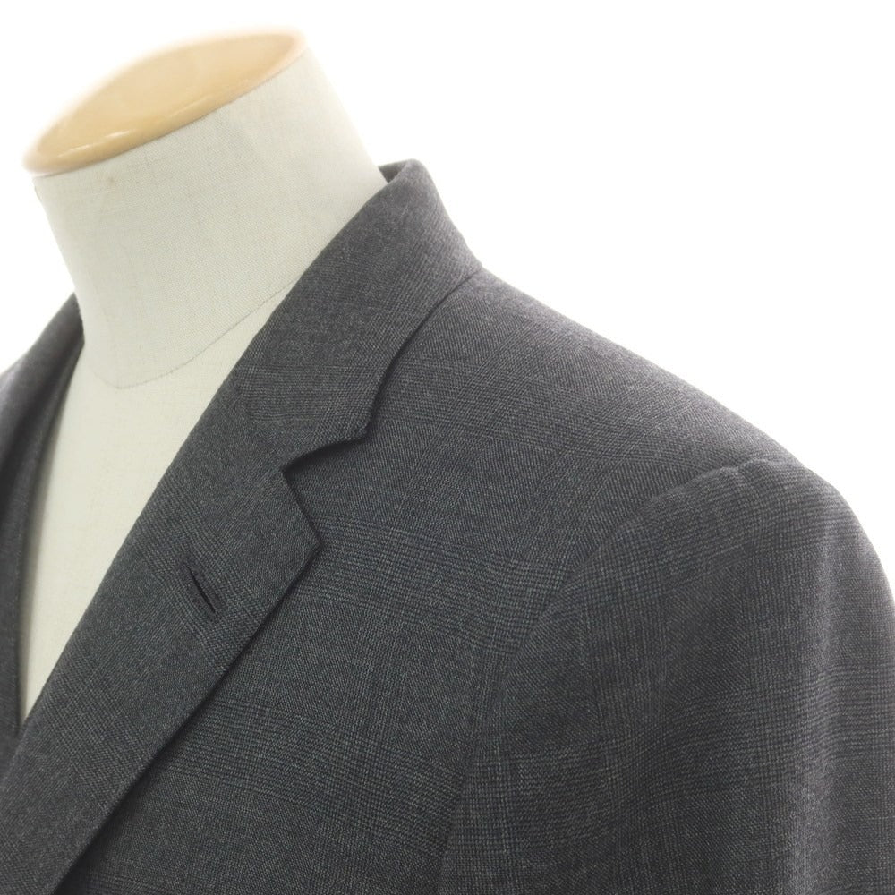 【中古】ボストンテーラー BOSTON TAILOR ウール スリーピース 3つボタンスーツ ダークグレー【 表記なし（S位） 】【 状態ランクB 】【 メンズ 】