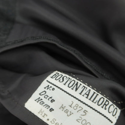 【中古】ボストンテーラー BOSTON TAILOR ウール スリーピース 3つボタンスーツ ダークグレー【 表記なし（S位） 】【 状態ランクB 】【 メンズ 】