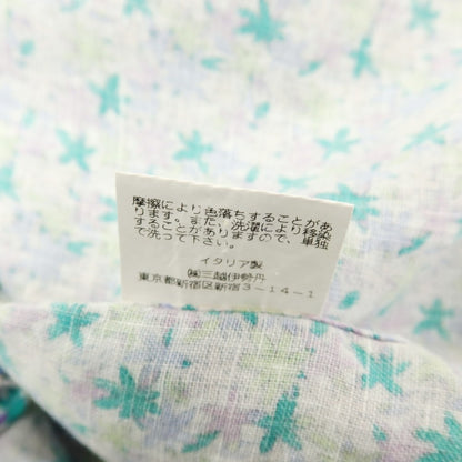 【中古】マリオ ムスカリエッロ Mario Muscariello リネン フラワー柄 カジュアルシャツ マルチカラー【サイズ38】【 状態ランクB 】【 メンズ 】