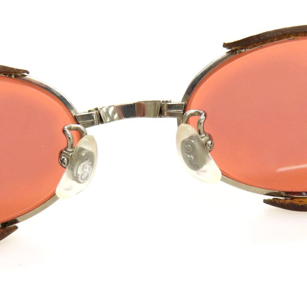 【中古】オブジェ OBJ × SPIGOLA サングラス ベージュxシルバー【 51□18 135 】【 状態ランクB 】【 メンズ 】