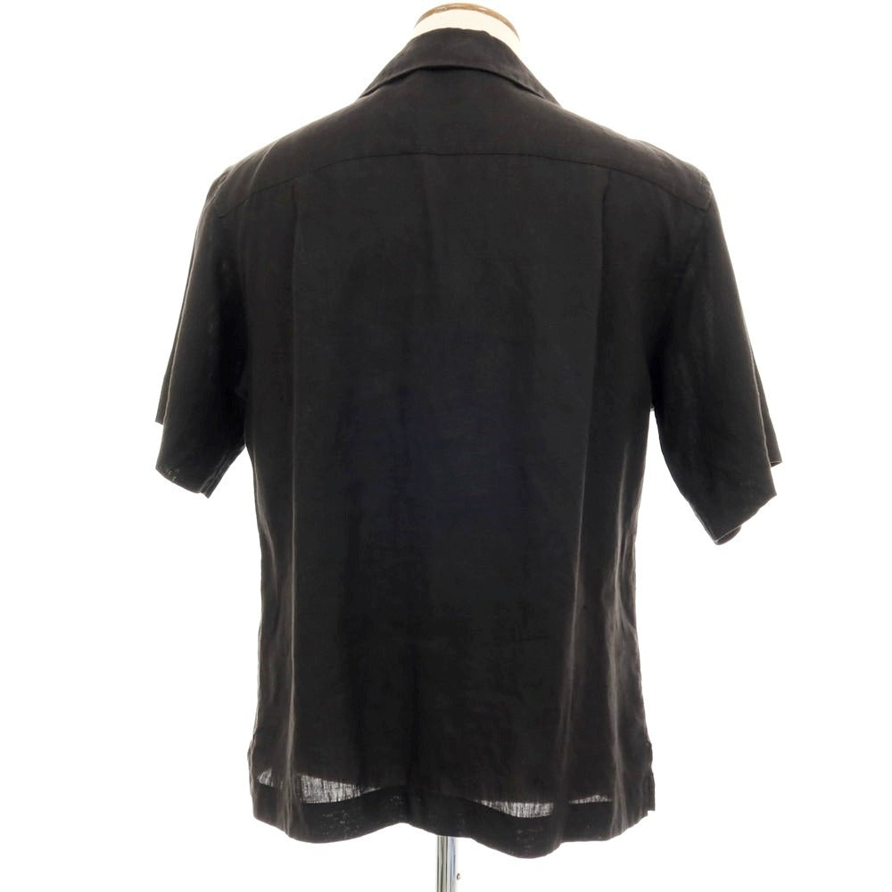 【中古】マーガレットハウエル MARGARET HOWELL リネン カジュアルシャツ ブラック【サイズM】【 状態ランクC 】【 メンズ 】