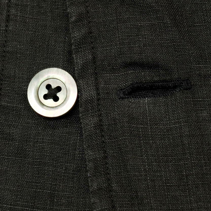 【中古】マーガレットハウエル MARGARET HOWELL リネン カジュアルシャツ ブラック【サイズM】【 状態ランクC 】【 メンズ 】