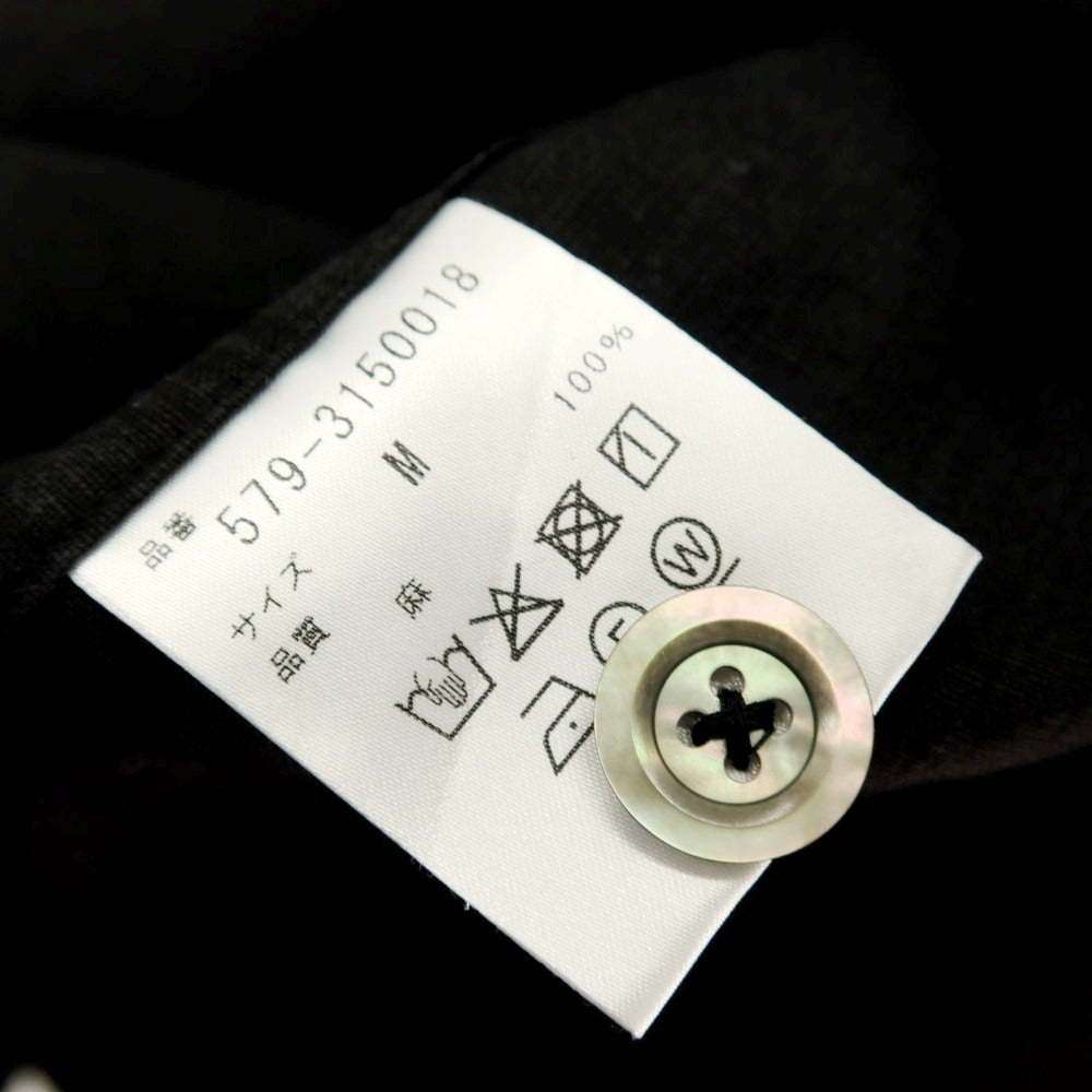 【中古】マーガレットハウエル MARGARET HOWELL リネン カジュアルシャツ ブラック【サイズM】【 状態ランクC 】【 メンズ 】