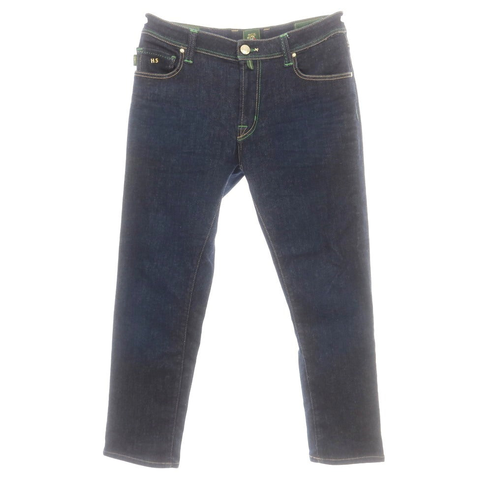 【中古】トラマロッサ Tramarossa ストレッチ コットンポリエステル ジーンズ デニムパンツ ネイビー【 34 】【 状態ランクB 】【 メンズ 】