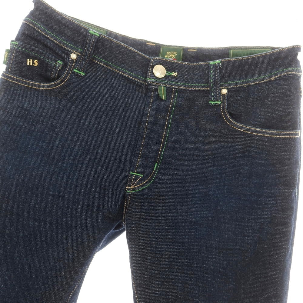 【中古】トラマロッサ Tramarossa ストレッチ コットンポリエステル ジーンズ デニムパンツ ネイビー【 34 】【 状態ランクB 】【 メンズ 】