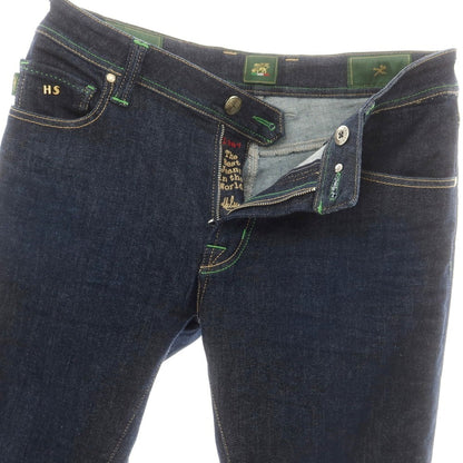 【中古】トラマロッサ Tramarossa ストレッチ コットンポリエステル ジーンズ デニムパンツ ネイビー【 34 】【 状態ランクB 】【 メンズ 】