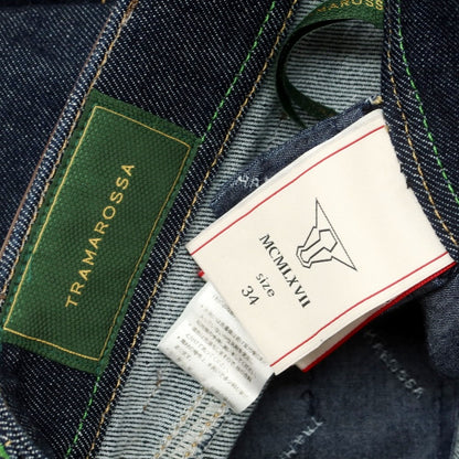【中古】トラマロッサ Tramarossa ストレッチ コットンポリエステル ジーンズ デニムパンツ ネイビー【 34 】【 状態ランクB 】【 メンズ 】