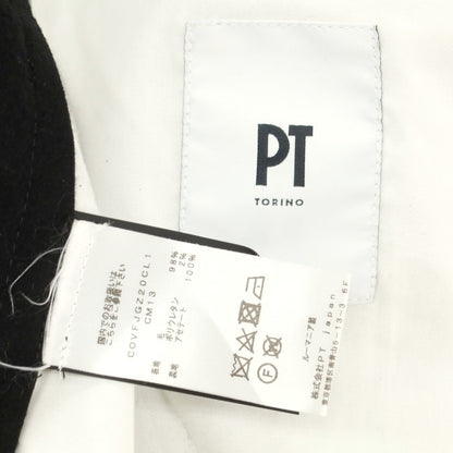 【中古】ピーティートリノ PT TORINO ストレッチ ウール イージースラックスパンツ ブラック【 50 】【 状態ランクB 】【 メンズ 】
