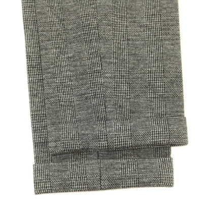 【中古】ピーティートリノ PT TORINO レーヨンナイロン ジャージー グレンチェック イージースラックスパンツ グレー系【 50 】【 状態ランクC 】【 メンズ 】