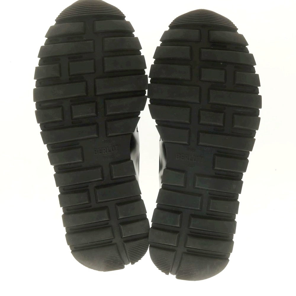 【中古】ベルルッティ Berluti レザー スニーカー ブラック【 7 】【 状態ランクC 】【 メンズ 】