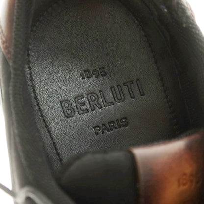 【中古】ベルルッティ Berluti レザー スニーカー ブラック【 7 】【 状態ランクC 】【 メンズ 】