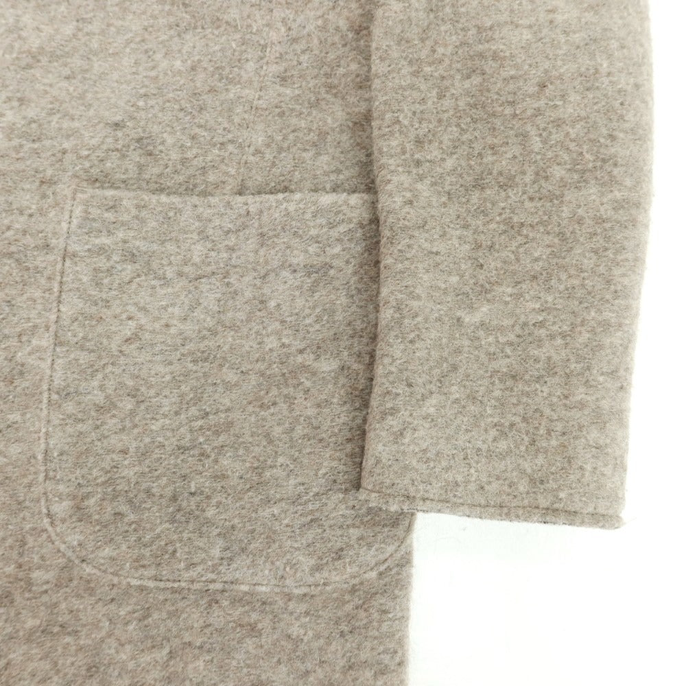 【中古】ラルディーニ LARDINI ×DAIZ ウールポリエステルジャージー チェスターフィールドコート グレージュ系【 48 】【 状態ランクC 】【 メンズ 】